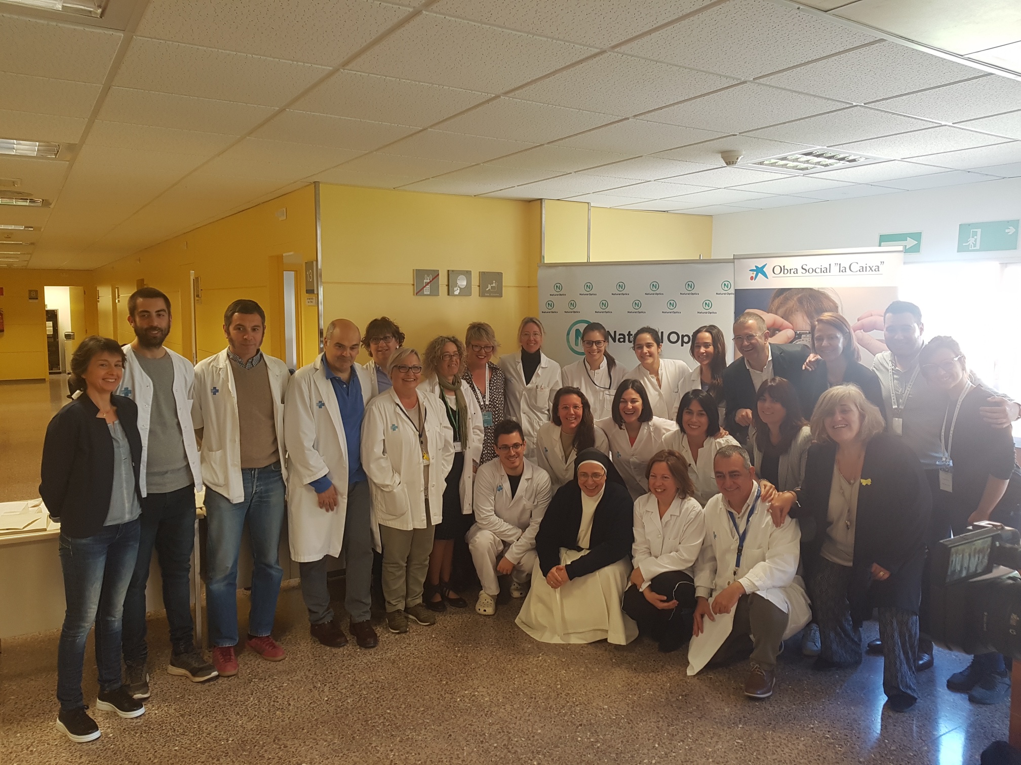 Foto en grup dels professionals del Servei d'Oftalmologia