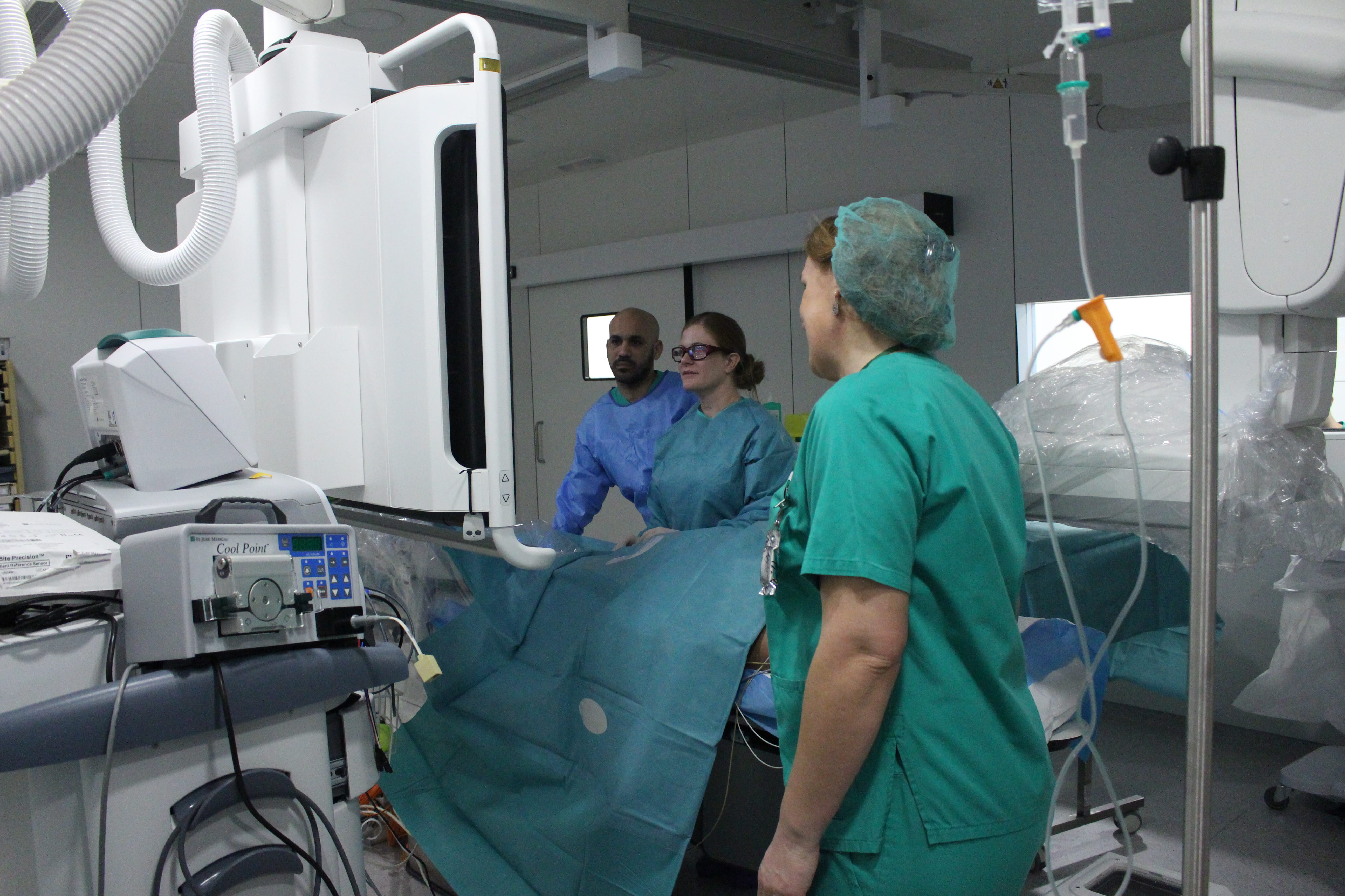 Foto de professionals de la Unitat d'Arrítmies de l'Hospital Trueta.