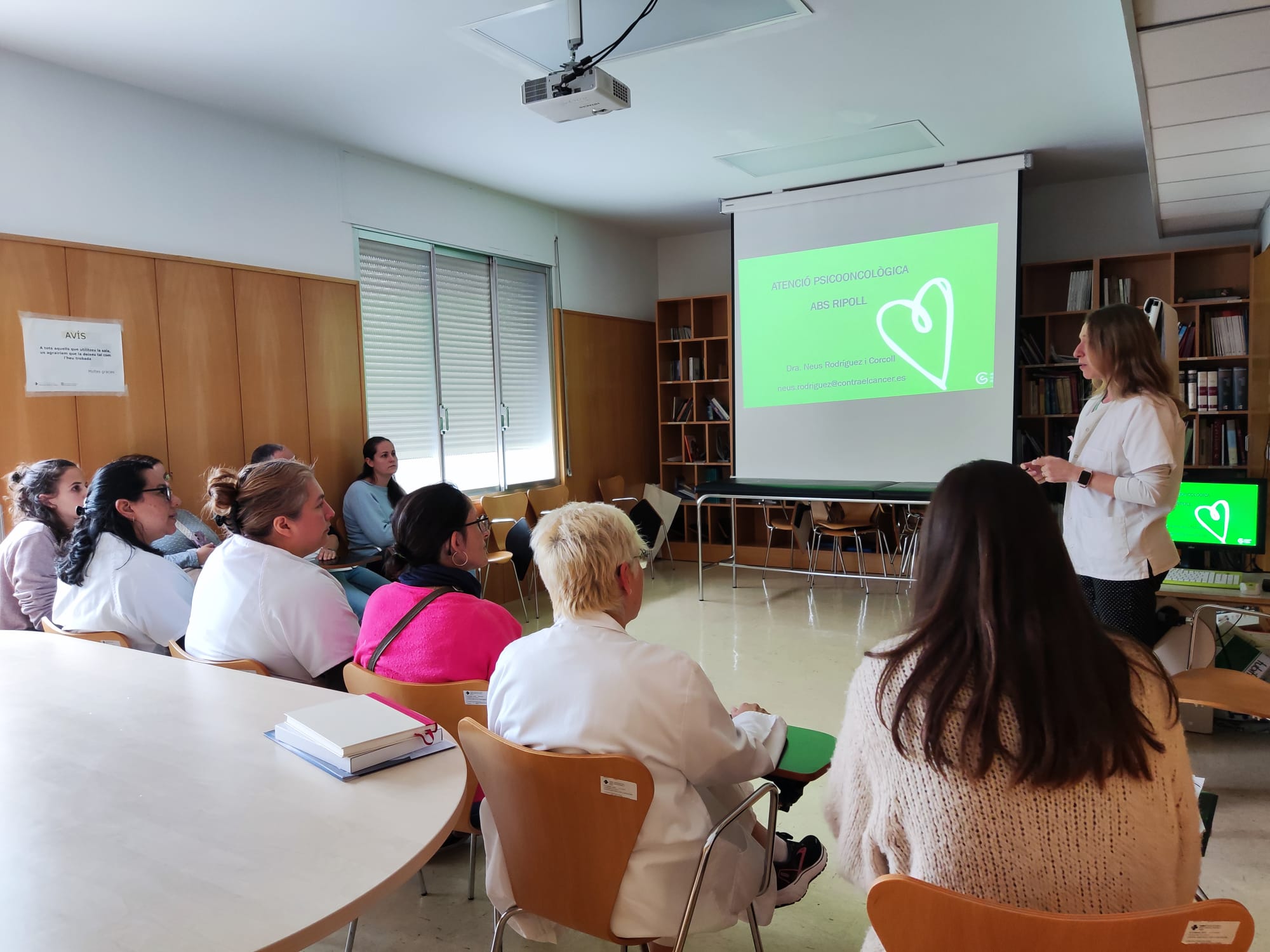 Sessió d'atenció psicooncològica 