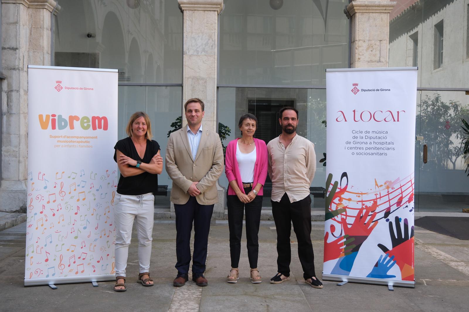 De dreta a esquerra, Martí Sancliment, Gloria Padura, Jordi Camps i Mireia Crehuet