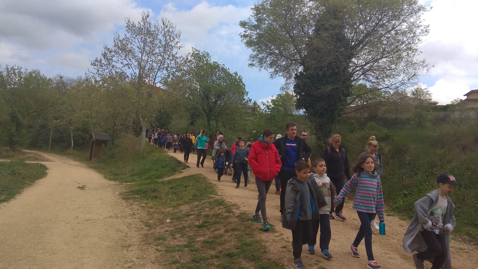 Gent caminant durant el Dia Mundial de l'Activitat Física