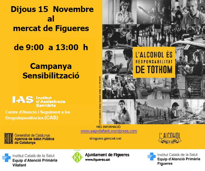Programa per la IX Setmana del cribratge de l'alcohol i el Dia Mundial Sense Alcohol