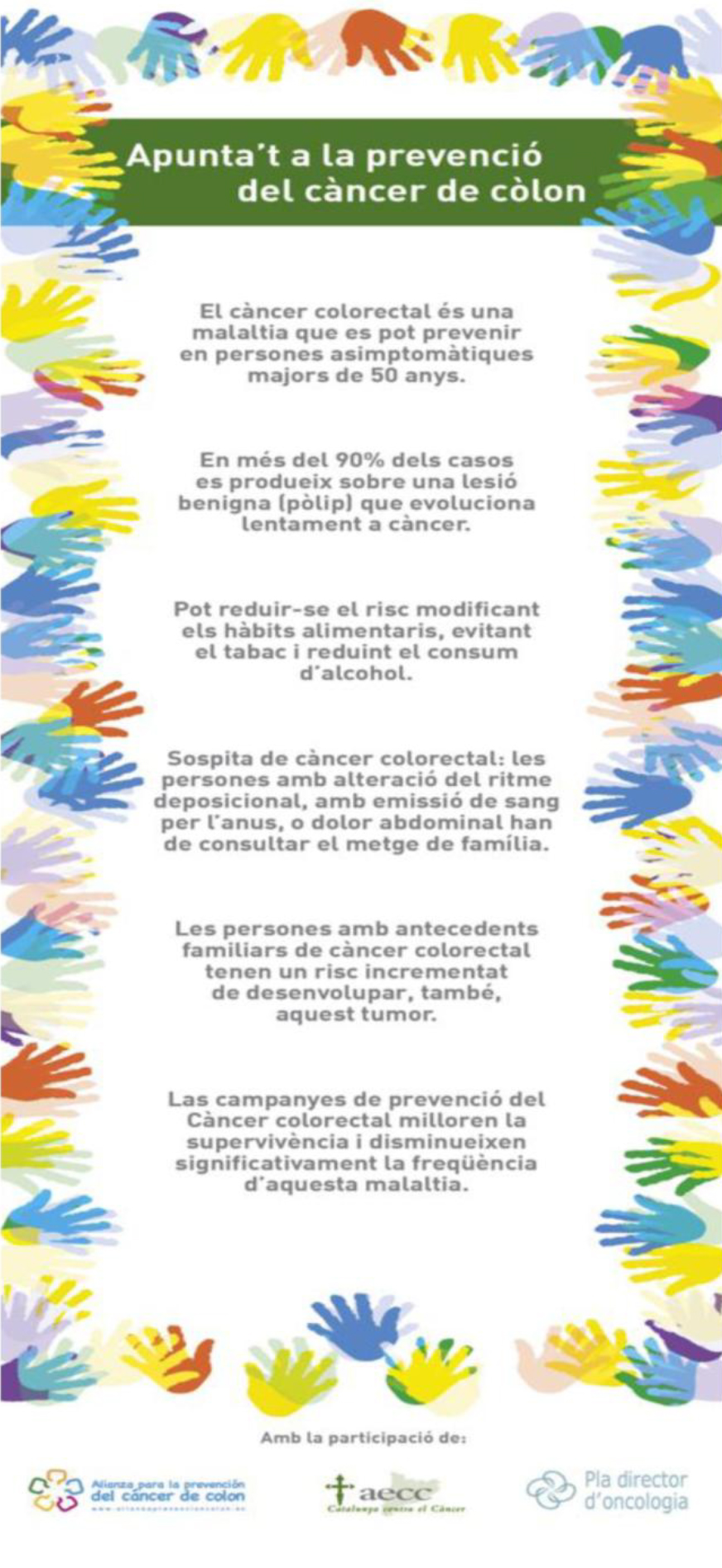 Diapositiva del Programa de Cribratge de Càncer de Còlon i Recte