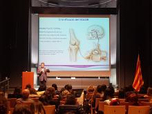 Professionals sanitaris, referents de l’atenció a les Síndromes de Sensibilitat Central (SCC), durant la reunió a l'Auditori Josep Irla de la Generalitat. 