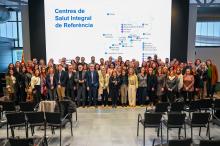 Els participants en el projecte dels CSIR amb la consellera Pané