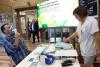 Un usuari realitza una espirometria al Trueta