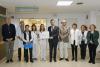 Foto de professionals del Hospital Josep Trueta amb una representació del Col·legi Oficial de Gestors Administratius de Catalunya